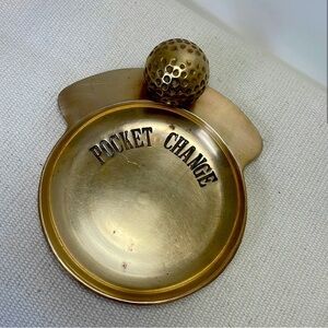 Golf Ball solid brass Pocket Change tray